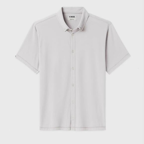 Mens Linksoul PACIFIC FULL BUTTON SHIRT white size M EUC! - Picture 1 of 4